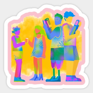 FESTIVAL OF COLORS HOLI Sticker